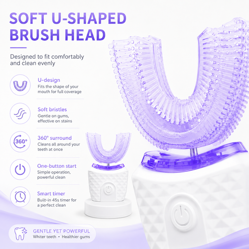 U-Shaped Whitening Brush